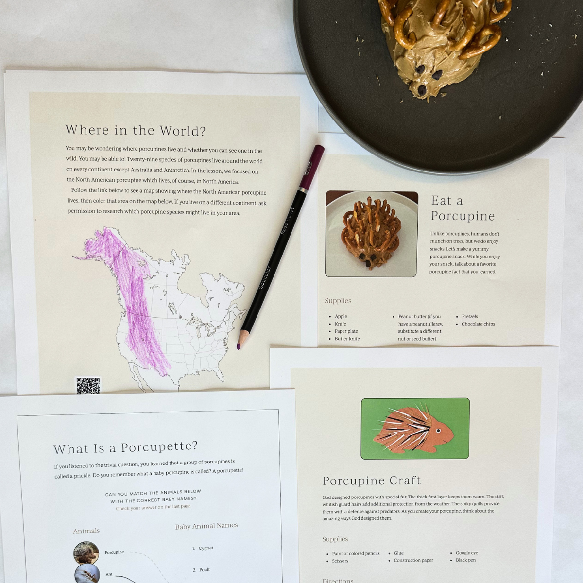 Mammal 1: Moose, Porcupine, Rabbit, Star-nosed Mole